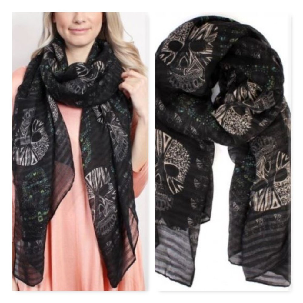 Riah Sugar Skull Scarf